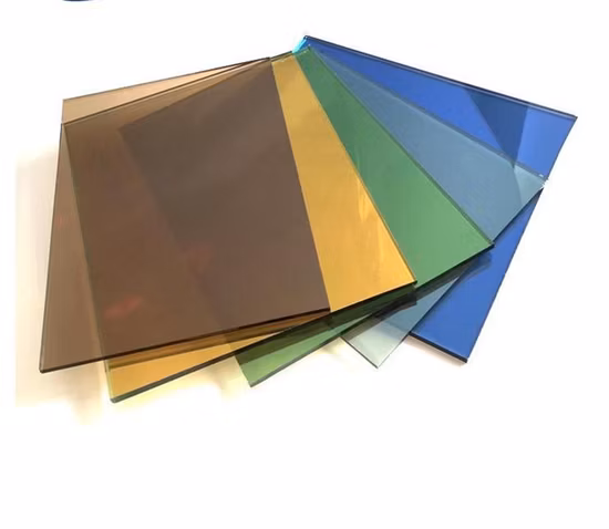 Vendita calda 4-19mm Vetro riflettente/Specchio LED/Vetro temperato/Vetro di sicurezza con bronzo Blu Verde Grigio per Edificio/Finestra/Porta/Costruzione