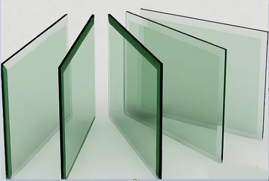 Vetro da costruzione laminato di sicurezza per porta trasparente colorato a basso contenuto di ferro/temperato a colori/temperato da 4-19 mm