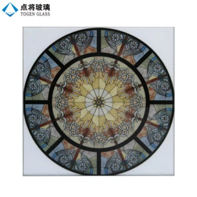 Vetrata stampata digitale con motivo di pittura dal design moderno in Cina per la chiesa